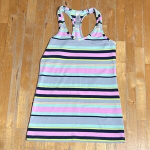 Ivivva by Lululemon Girls Multicolor Striped Tank Top